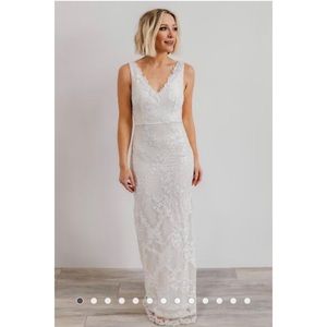 Baltic Born special moment ivory maxi dress